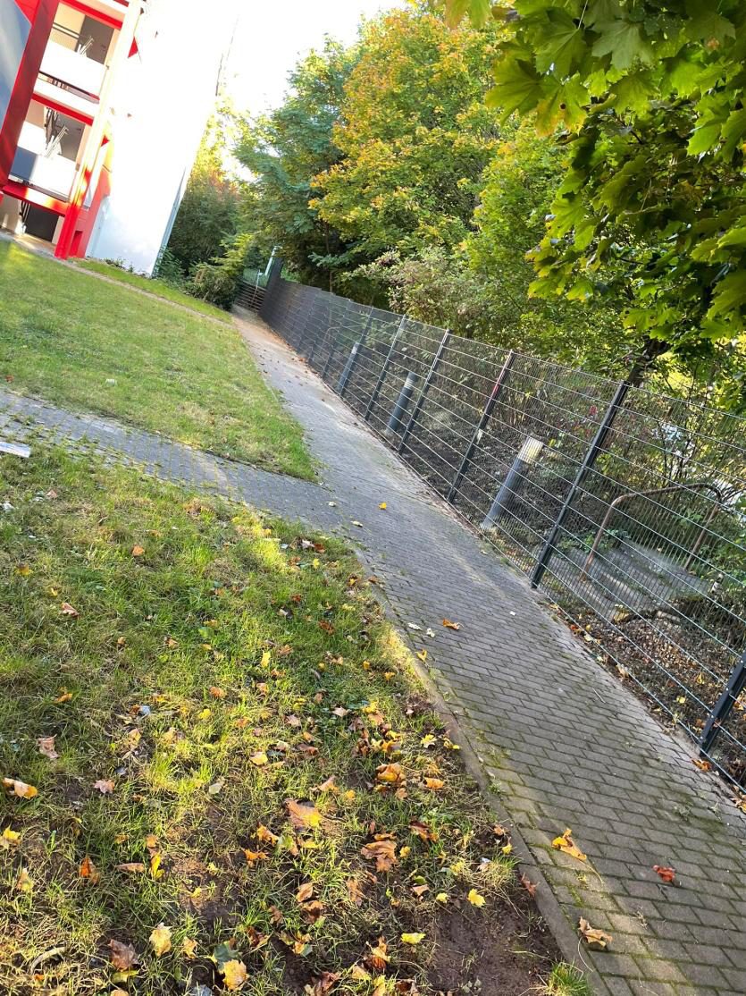 Grüne Umgebung der Wohnanlage